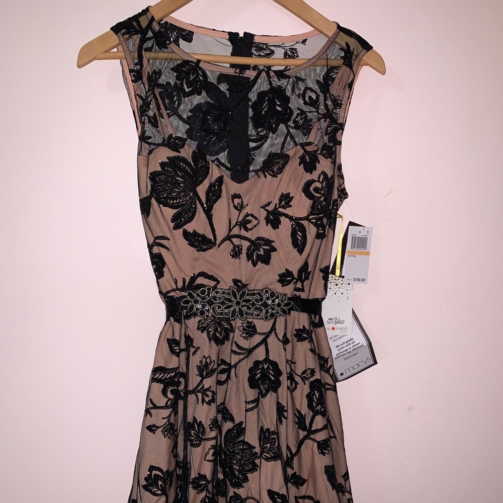 Black Tan Macy’s Dress